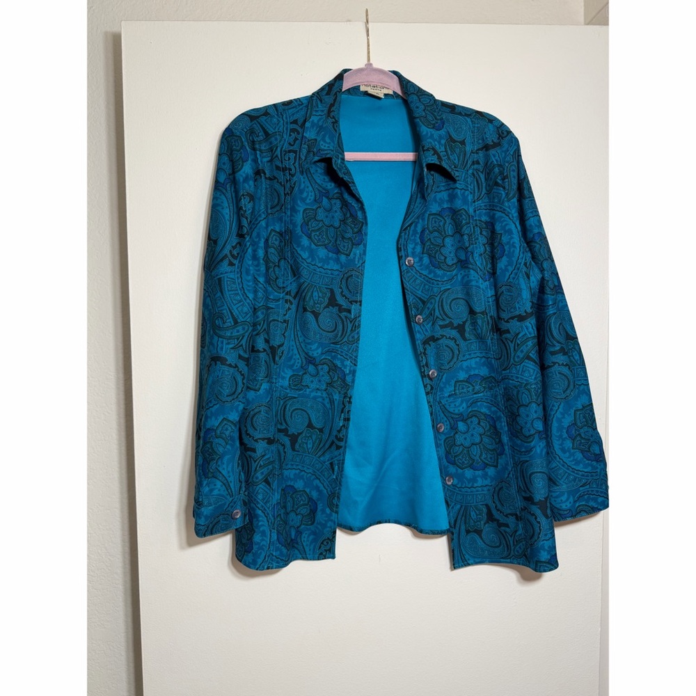 Notations Vibrant Blue Blouse